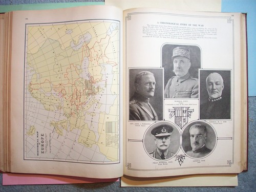 MAPPA 1922 CRAM’S HOME LIBRARY ATLAS WWI CRAM CRAMS PRIMA GUERRA MONDIALE 12” x 15” - Foto 8 di 24