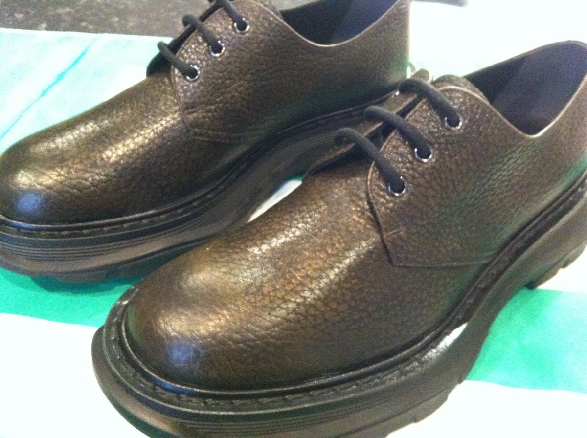 Alexander McQueen Leather hybrid Derby exaggerated Shoes  display picture 1