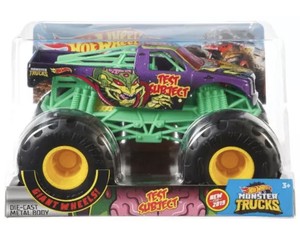hot wheels monster trucks test subject
