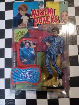 ''CARNABY STREET AUSTIN POWERS'' 6'' Action Figure +Voice (1999, McFarlane) - New!