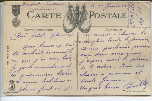 CP Militaria - Guerre 14-18 - Le Poste d'écoute - Ill. Gabard - 1919 - Picture 2 of 2