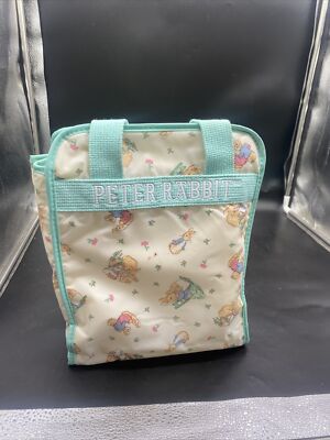 Vintage Peter Rabbit Diaper Bag Baby Green By Free Shipping! Pre  Owned!