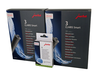2 x JURA Claris SMART + Filter 24233 Vorteilspackung + Reinigungstabletten 24225