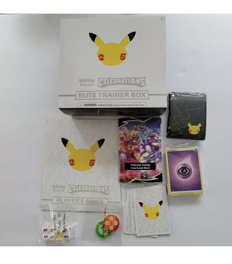 Opened Pokemon Celebrations 25th Anniversary Elite Trainer Opened Pokemon Celebrations 25th Anniversary Elite Trainer
