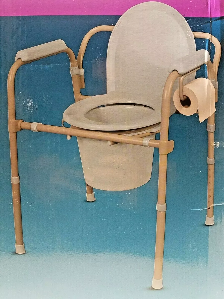 Walgreens 3 in 1 Bedside Toilet Tool Free Assembly Supports Up To 300 Lbs