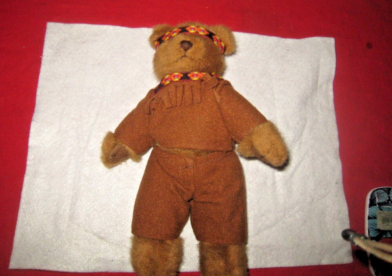 Dakin Indian Boy Teddy Bear Doll, 9 Inch