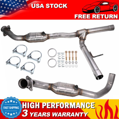 Catalytic Converter Set For 2006-2008 Ford F150 5.4L V8 - Left & Right Bolt-On EPA Compliant