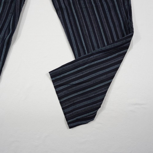 TONI S. Damen Bundfaltenhose Gr. 38, dunkelblau Stoffhose gestreift leicht leger - Bild 18 von 22