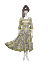 Anarkali set - Lemongrass