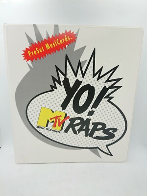 MTV YO RAPS ProSet MusiCards Trading Card 3-Ring Binder Album Music Television