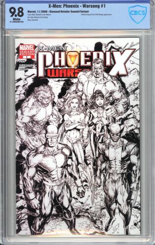 X-Men: Phoenix - Warsong #1 Diamond Retailer Summit Red Sketch Ed. - CBCS 9.8! - Picture 1 of 1