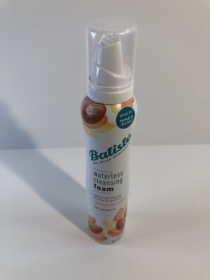 Batiste No Rinse Shampoo Waterless Cleansing Foam w/Almond Oil~3.6 oz