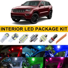17pcs Led Interior Lights Package Bulbs For Jeep Grand Cherokee 2011-2019 2020