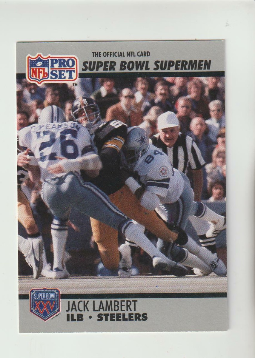 他の方発送×Michel loeb lithograph 90限定 1990 Pro Set Super Bowl Superman #90 Jack Lambert card, Pittsburgh