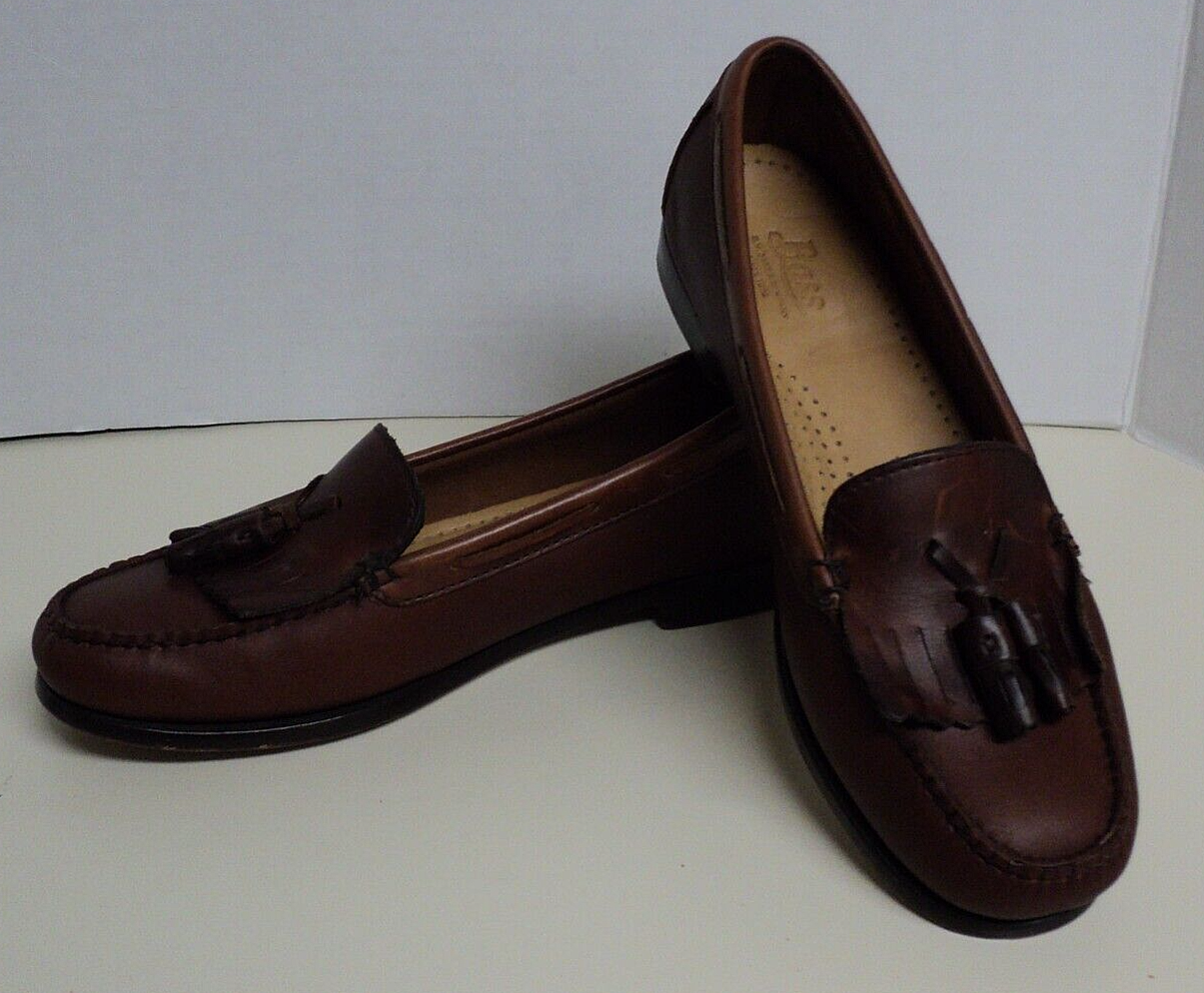 Bass Weejuns Womens Size 9 M Jaclyn Leather Tassel Loafers Brown 4006142 A11066 eBay