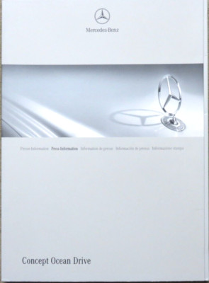 Mercedes Ocean Drive Pressemappe Presse Info Press Kit Prospekt brochure (RB)