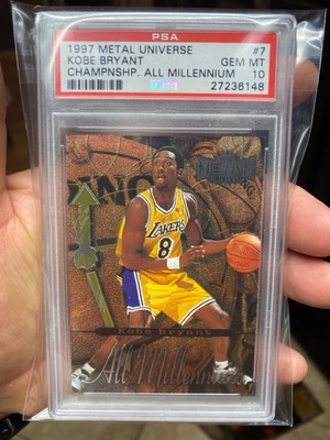 PSA10】1997 Metal Universe Kobe Bryant