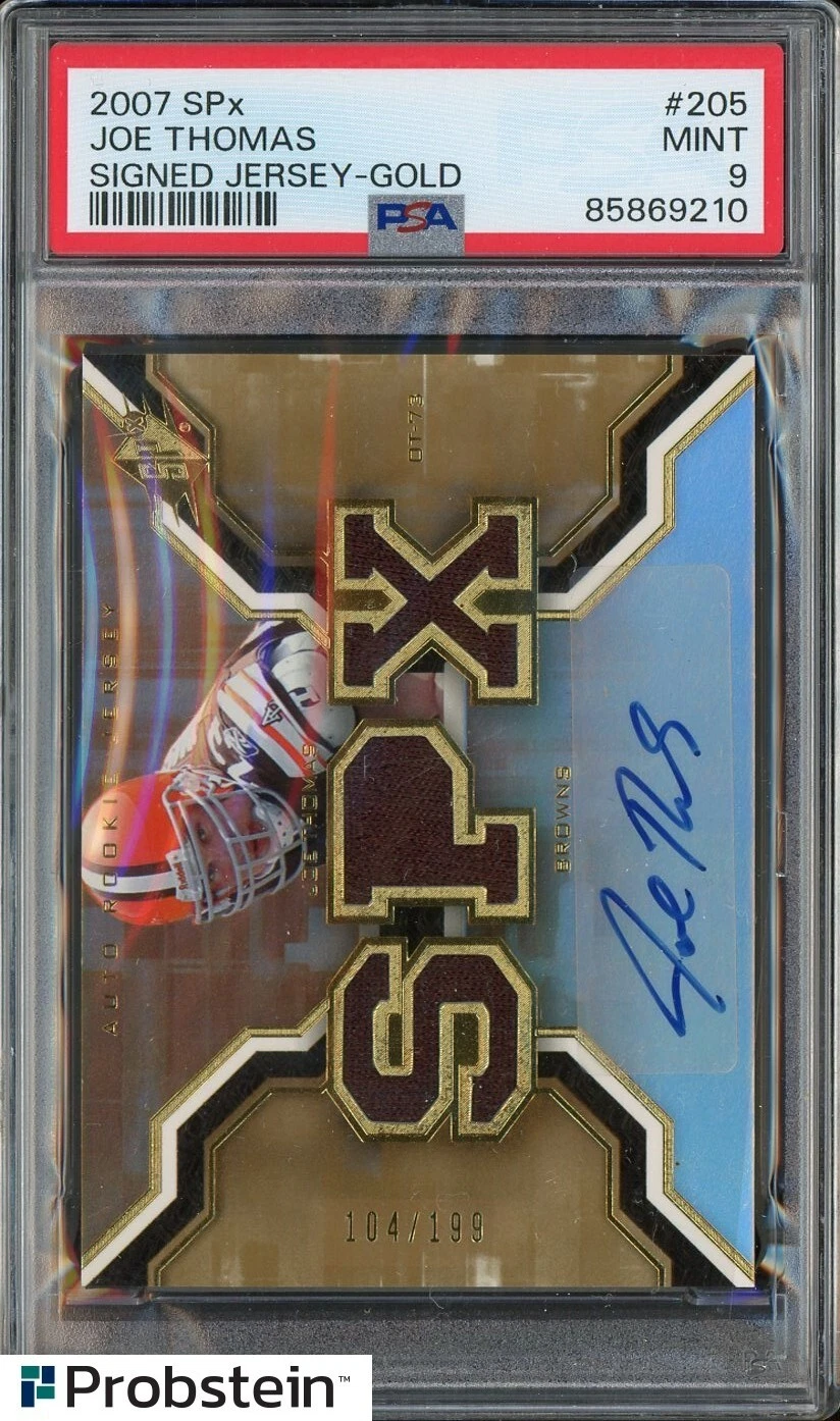 Joe Thomas Spx #205 Signed Jersey-Gold
