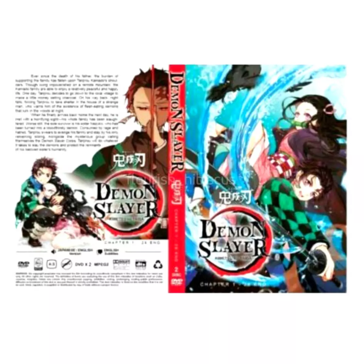 DVD Anime Demon Slayer: Kimetsu no Yaiba Complete Boxset (1-26End) ENGLISH  AUDIO