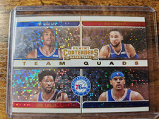 2019-20 Contenders Team Quads Joel Embiid Simmons Harris Horford #23 76ers