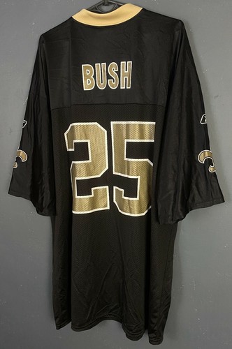 REEBOK MENS NEW ORLEANS SAINTS REGGIE BUSH #25 NFL FOOTBALL SHIRT JERSEY SIZE XL - Picture 3 of 10