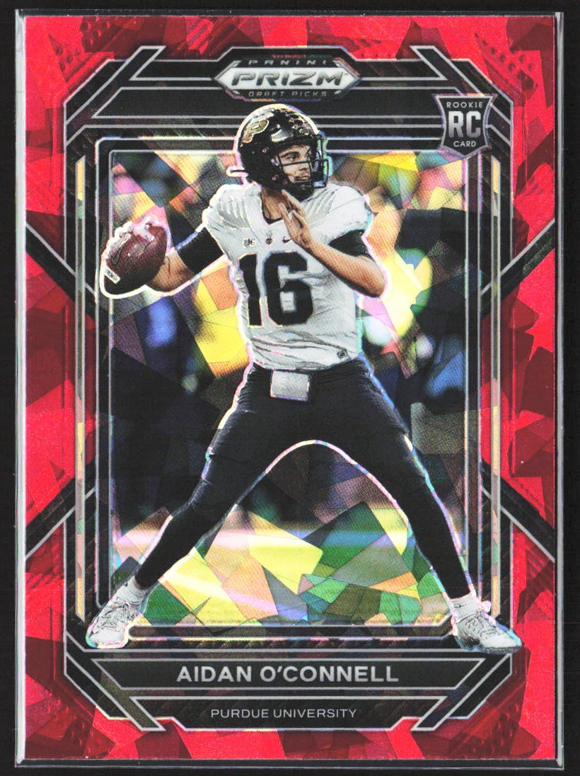 2023 Panini Prizm Draft Picks #108 Aidan O'Connell Prizms Red Ice