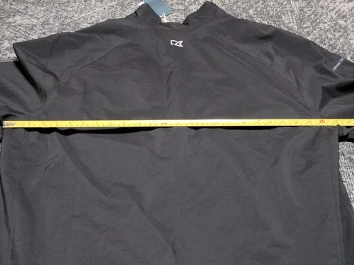 Cutter & Buck Breaker Half Zip Pullover Popover Jacket Golf Black Weathertec XXL image 20