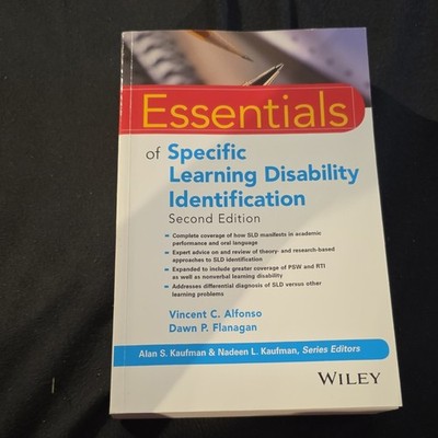 Essentials of Specific Learning Disability Identification 2nd Ed Alfonso