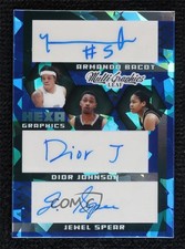 2022 Leaf MultiGraphics Blue Crystals 10/45 Armando Bacot Dior Johnson Auto 14sd