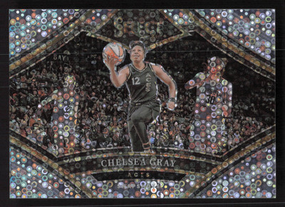 2024 Panini Select WNBA #18 Chelsea Gray Snapshots White Disco Prizms #/75
