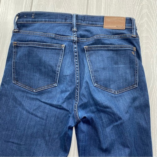 Pantalones de mezclilla para mujer Madewell de 9 pulgadas de tiro alto ajustados azules talla 28 - Imagen 8 de 11