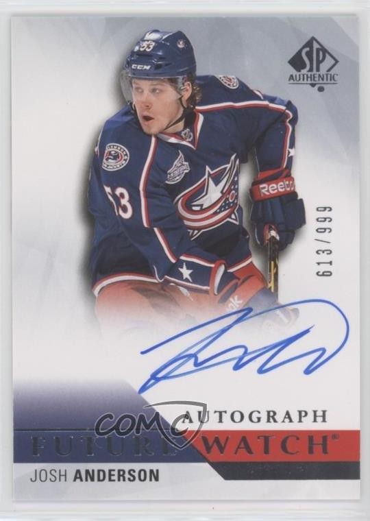 2015-16 SP Authentic Future Watch Auto 613/999 Josh Anderson #228 Auto 0o5t