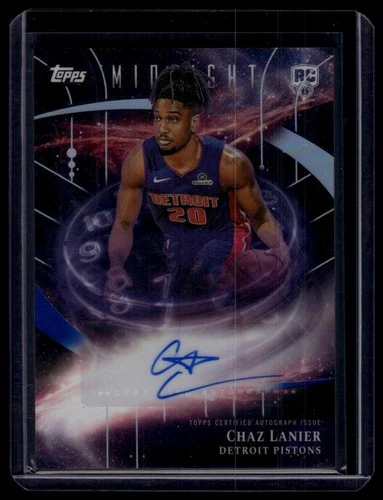 2025-26 Topps Midnight #SMR-CL Chaz Lanier Stroke of Midnight Autographs Rookies