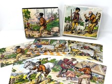 Vintage Fairy Tale Puzzle Blocks Toy Set from Czechoslovakia