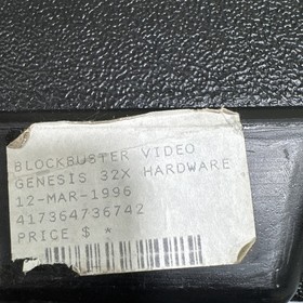 Sega 32x Blockbuster Rental Case Complete!! VERY RARE! Tested Working