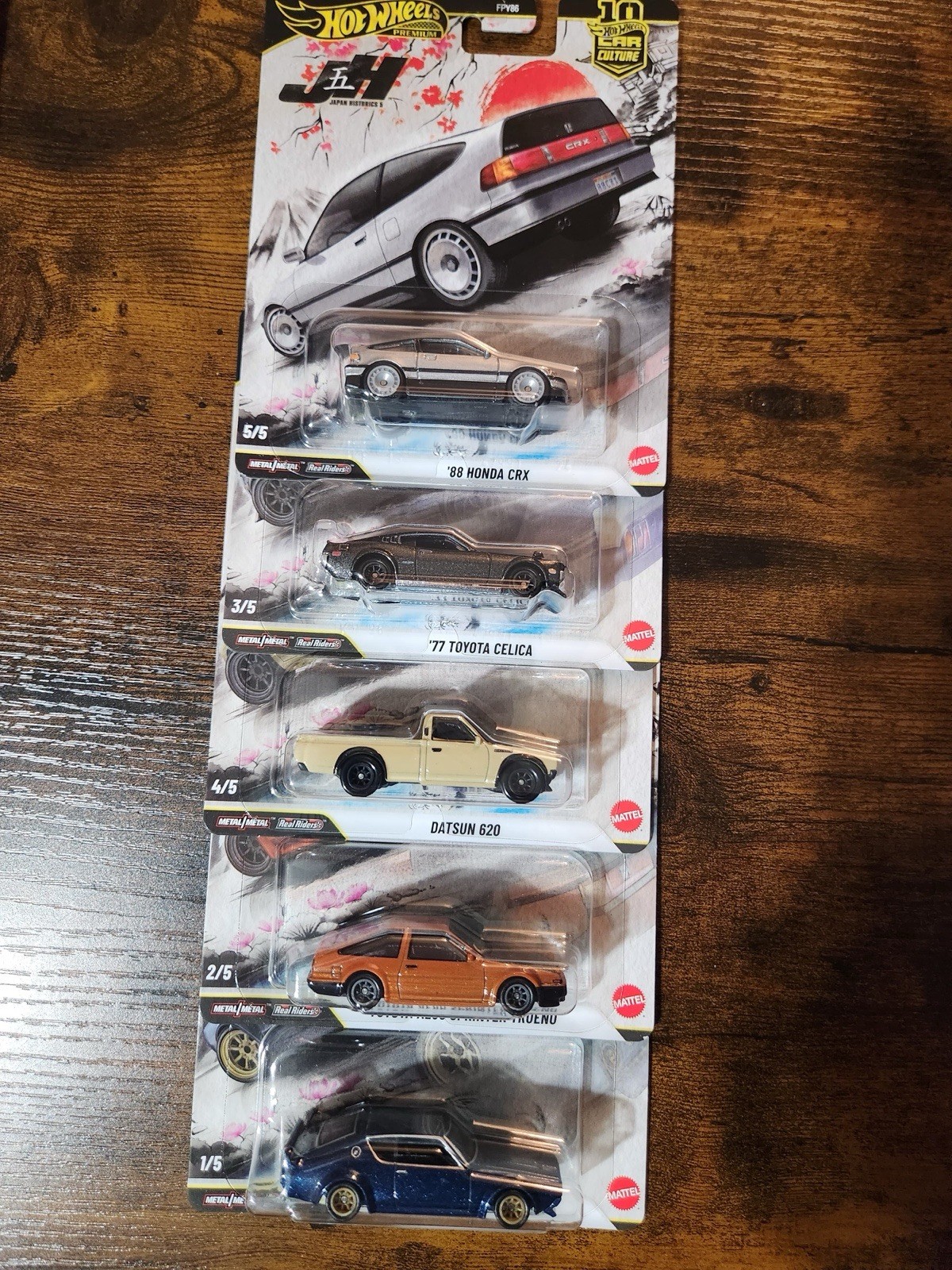 Hot Wheels 2026 Japan Historics 5 Car Culture 10th Anniversary Set Of 5 🔥