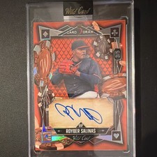 2024 Wild Card 5 Card Draw Royber Salinas Autograph Serial #3/5 Poker Baseball