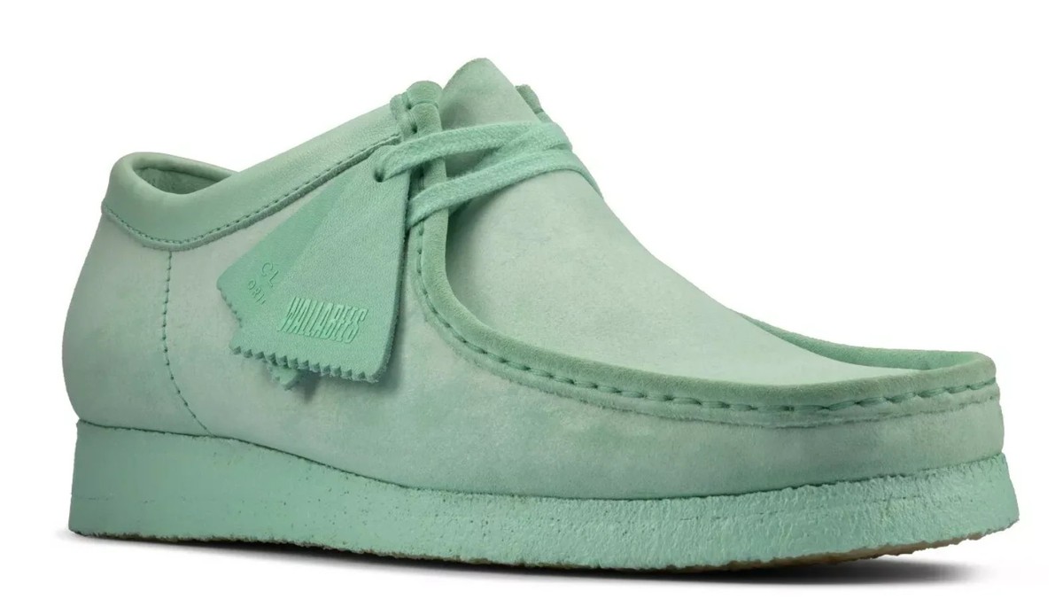 Clarks - Wallabee Lo - Mint Suede - 26158500 - Men's | eBay