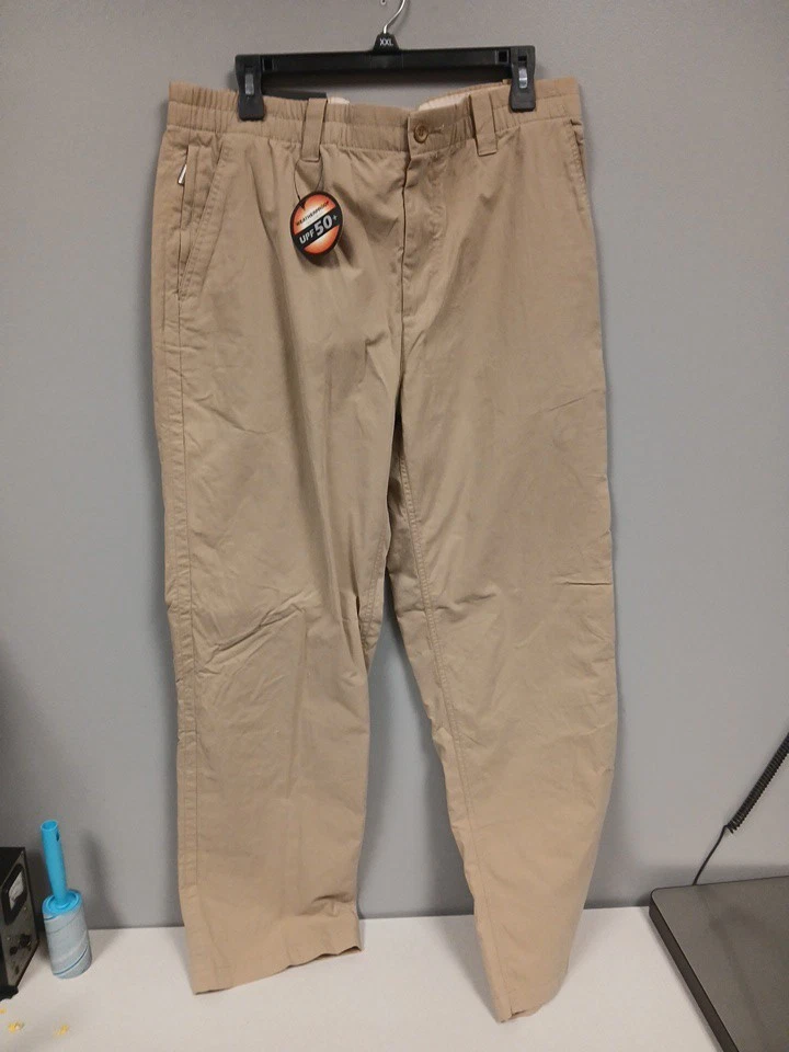 *NWT* Mens Weatherproof Khaki Pants Size 34/36 6-pocket UPF 50+