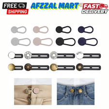 16 Pcs Button Extenders for Jeans, Pants Waist Extenders for Women Men, No Sew A