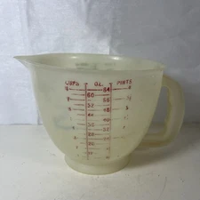 Tupperware 500-2 Mix-N-Stor 8 Cup 2 Qt Measuring/Batter Bowl Pitcher: No Lid