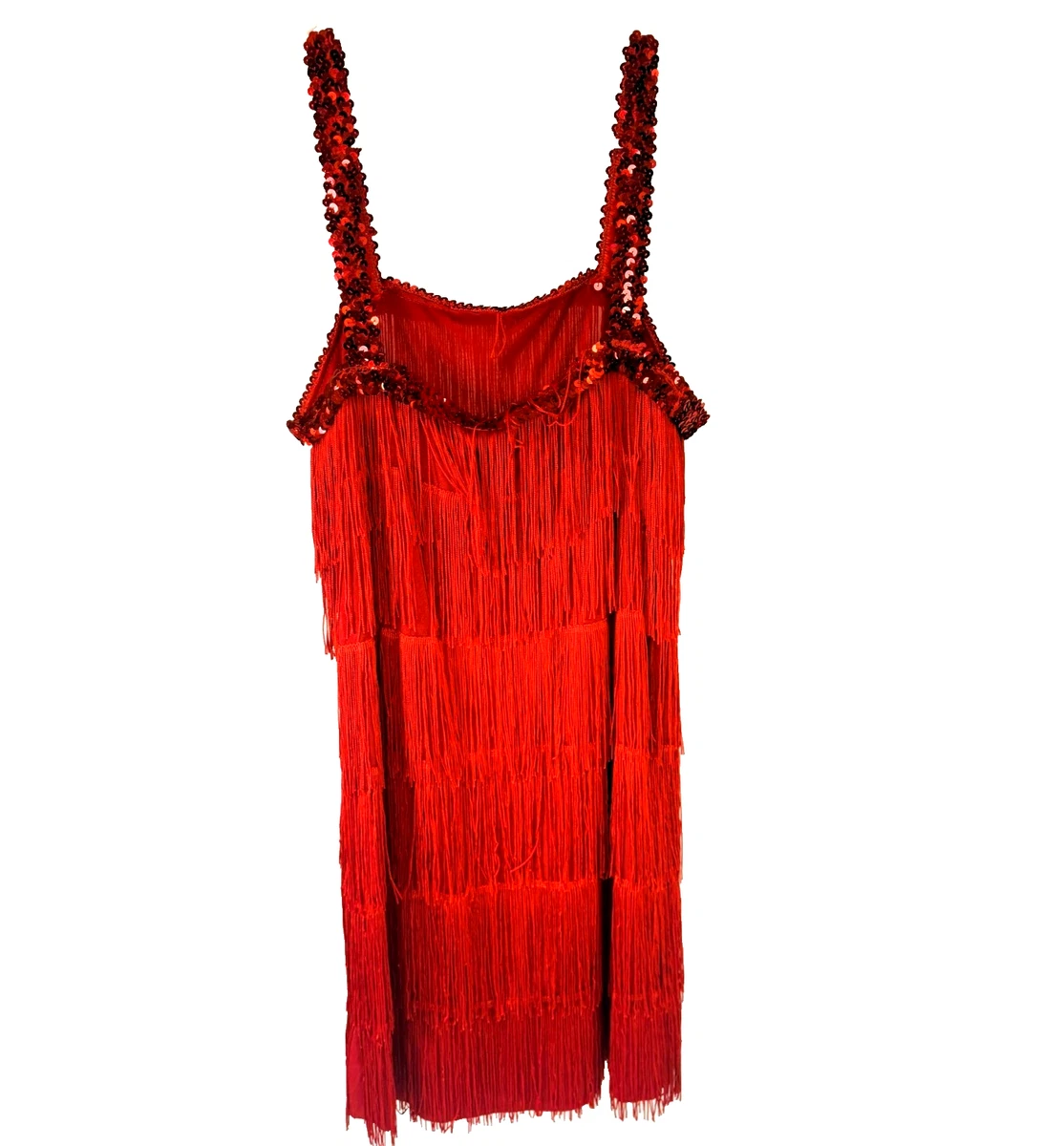 strapless open back dress 1920s Red Mable Flapper Dress – Flapper Boutique