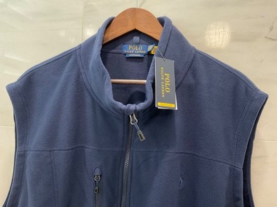 POLO Ralph Lauren Big & Tall NAVY BLUE Classic Fleece VEST Jacket