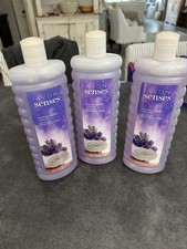 Avon Senses Lavender Garden Bubble bath 24 fl.oz. Lot 3 bottles