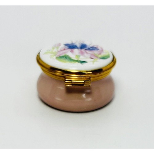 Kingsley Esmaltes Baratija Pastillero Floral Rosa Worcestershire Inglaterra Coleccionable - Imagen 5 de 10