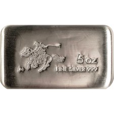 5 oz SilverTowne Pony Silver Bar (New) 96.56 per troy oz