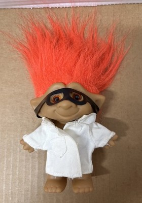 レア　廃盤　メガラ 10インチ ビニール人形　ヘラクレス　アプローズ社製 Vintage 90's Ace Novelty Treasure Troll Scientist Orange Hair