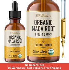 Organic Maca Root Liquid Drops, 2 fl oz 60ml , Unflavored, Dietary Supplement