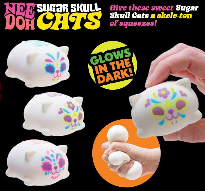 NeeDoh Sugar Skull Cats Stress Ball [1 RANDOM Color] | eBay