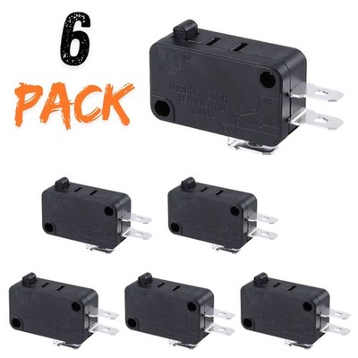 (6 Pack) EXP490 Microwave Universal Door Switch 16 Amp, 3 Wire